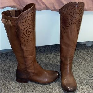 Gianni Bini Women's Riding Boots Leather Cut-Out